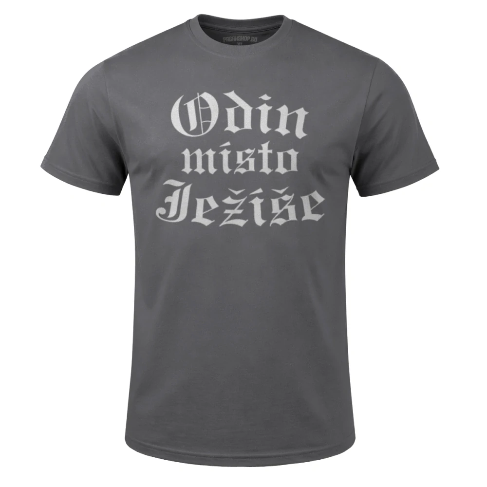 Triko Odin místo Ježíše šedé