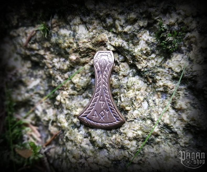 Přívěsek Vikingská sekera Aune - bronz