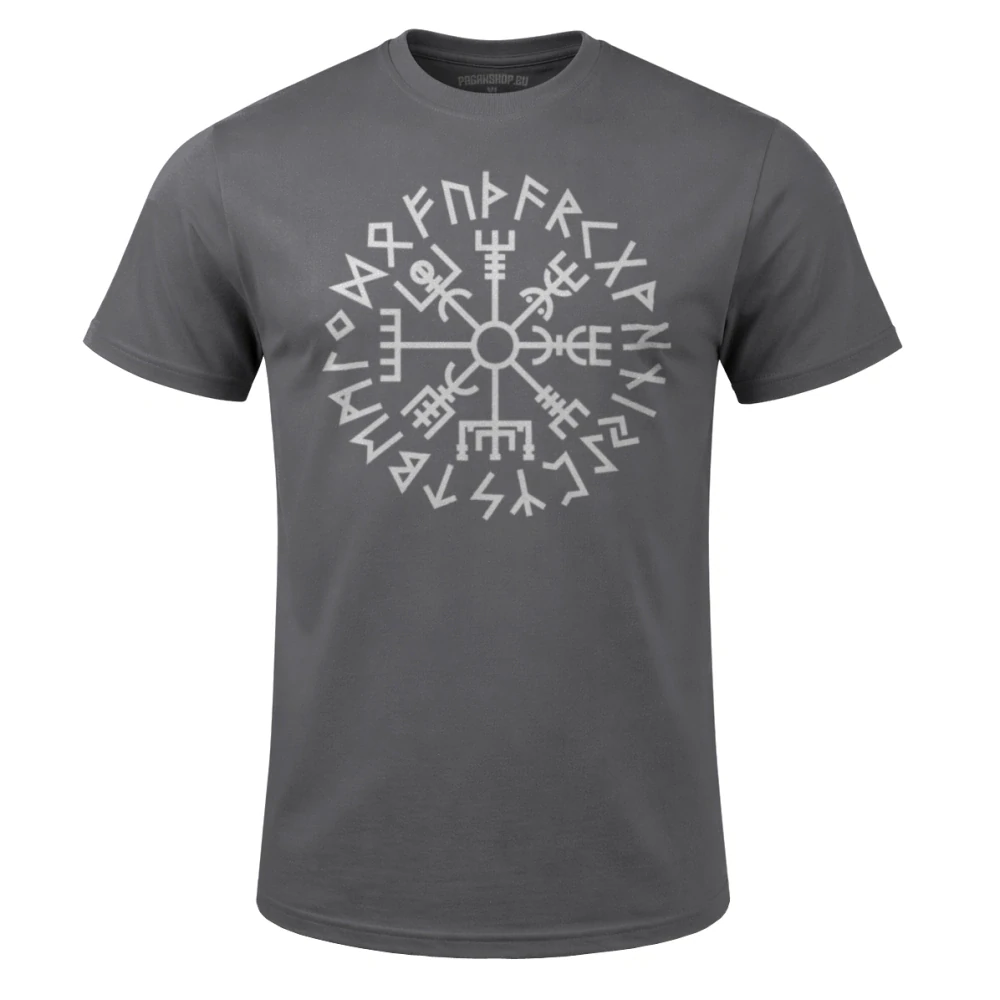 Triko Vegvisir Futhark černé