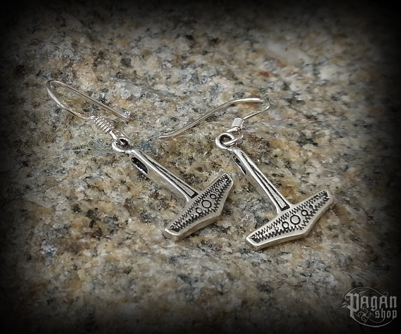 Náušnice Thorovo kladivo Frábær - Ag 925/1000