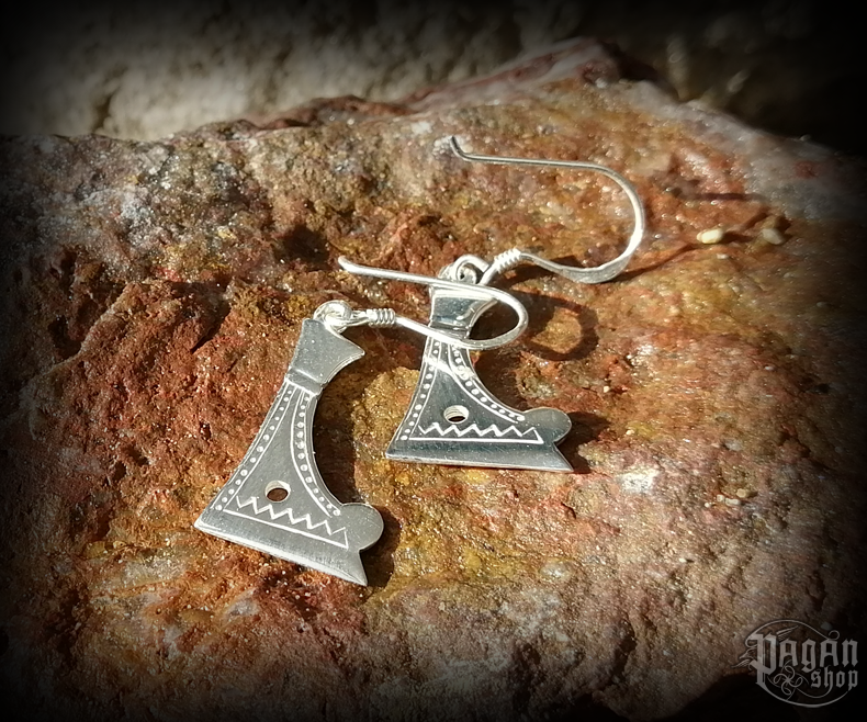 Náušnice Perunova sekera Grom - Ag 925/1000