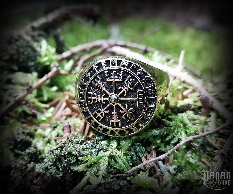 Prsten Vegvisir Ragsøn - bronz