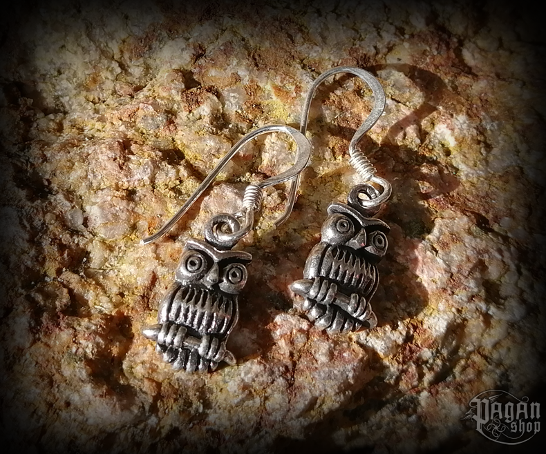 Náušnice Sova Nilah - Ag 925/1000