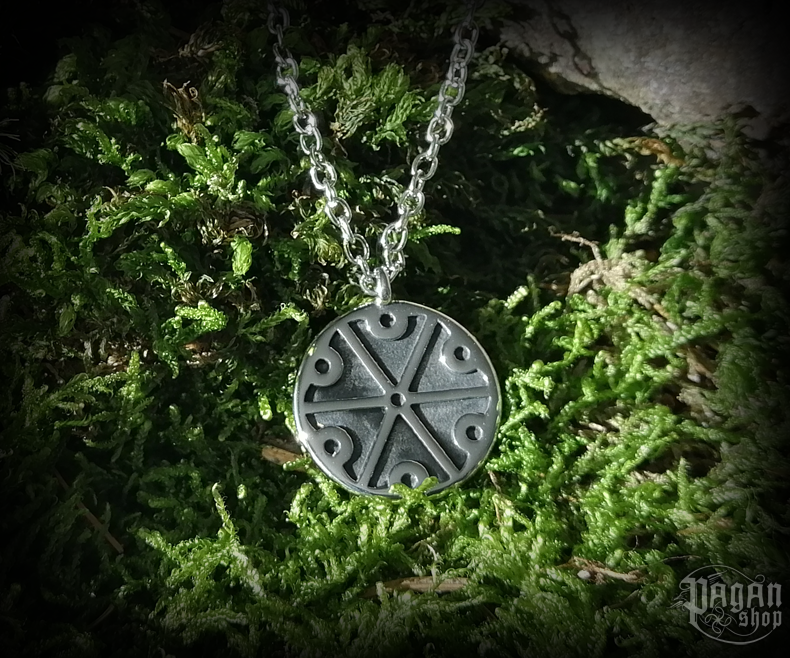 Přívěsek Znak hromu Perun s řetízkem - ocel