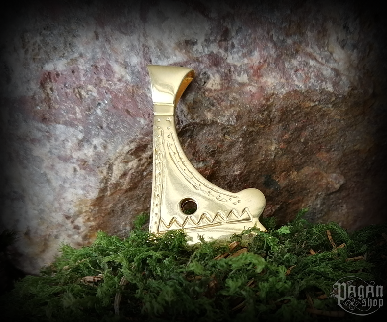 Přívěsek Perunova sekera - mosaz