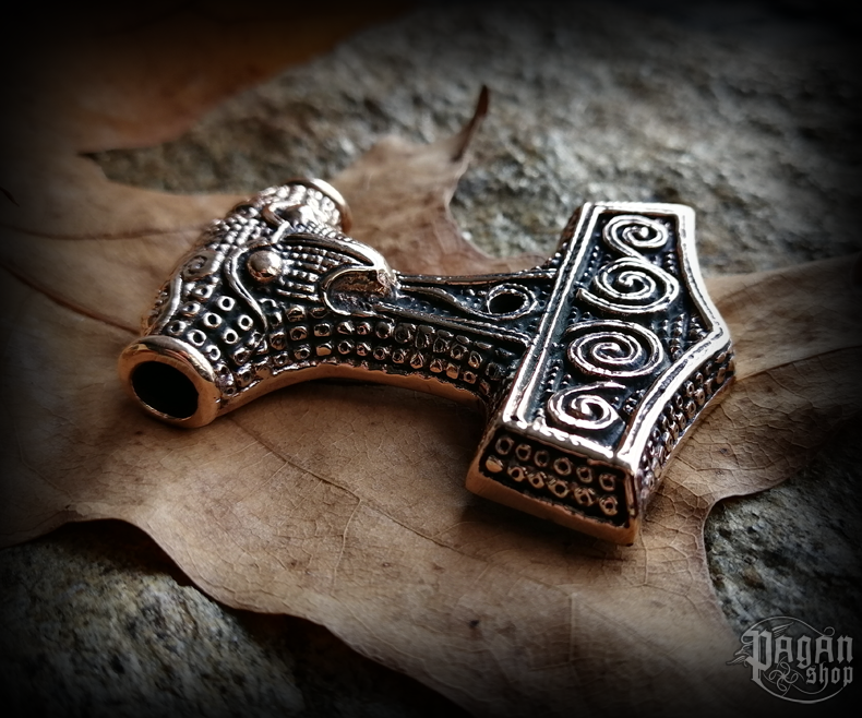 Přívěsek Thorovo kladivo Thorthal - bronz