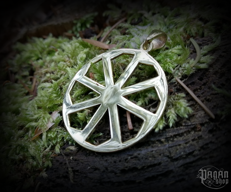 Přívěsek Kolovrat - mosaz