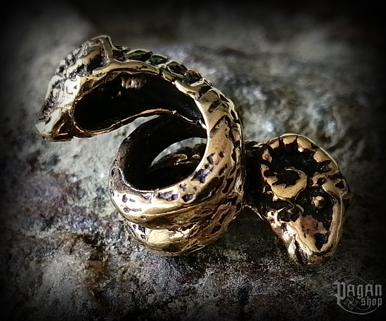 Přívěsek do vlasů/vousů Beraní hlavy Bailey - bronz