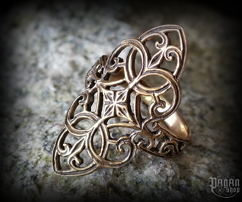 Prsten Ornament Finja - bronz