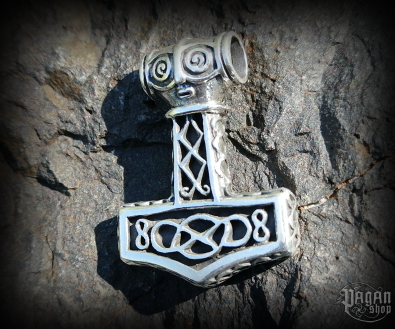 Přívěsek Thorovo kladivo Mjölnar - Ag 925/1000 - 13 g