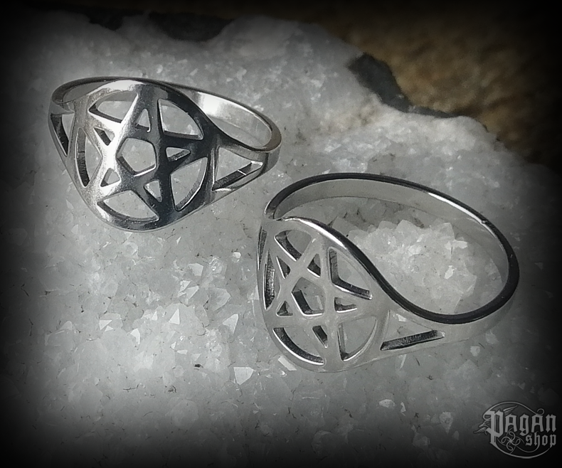 Prsten Pentagram Pentas - ocel