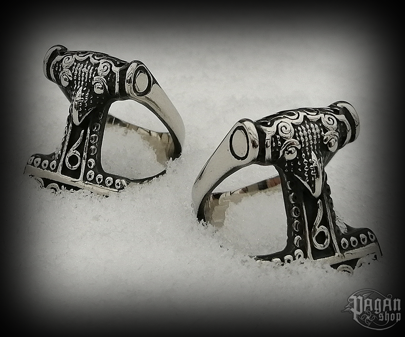Prsten Thorovo kladivo Thorthal - ocel