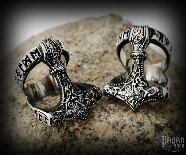 Prsten Thorovo kladivo Dettifoss - ocel