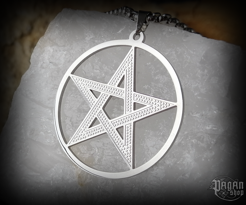 Přívěsek Pentagram Beitiris s řetízkem - ocel