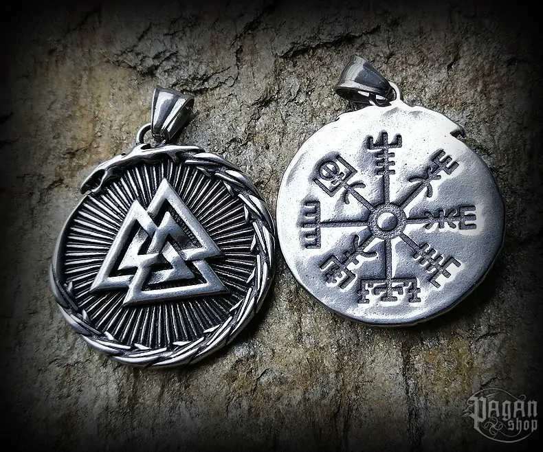 Přívěsek Valknut Jörmungandr - ocel