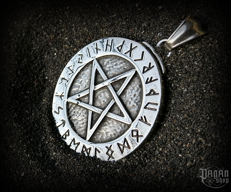 Přívěsek Pentagram Galdur - ocel