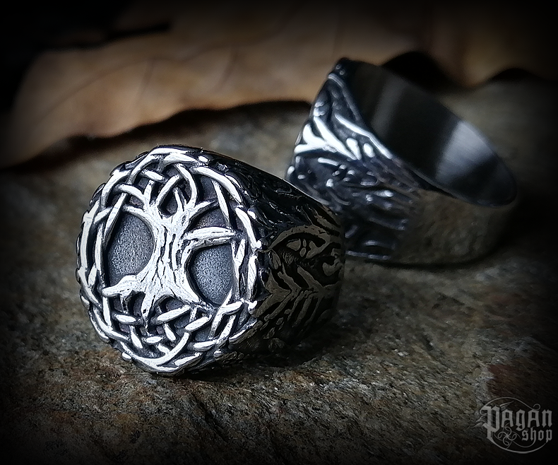 Prsten Strom života Yggdrasil - ocel