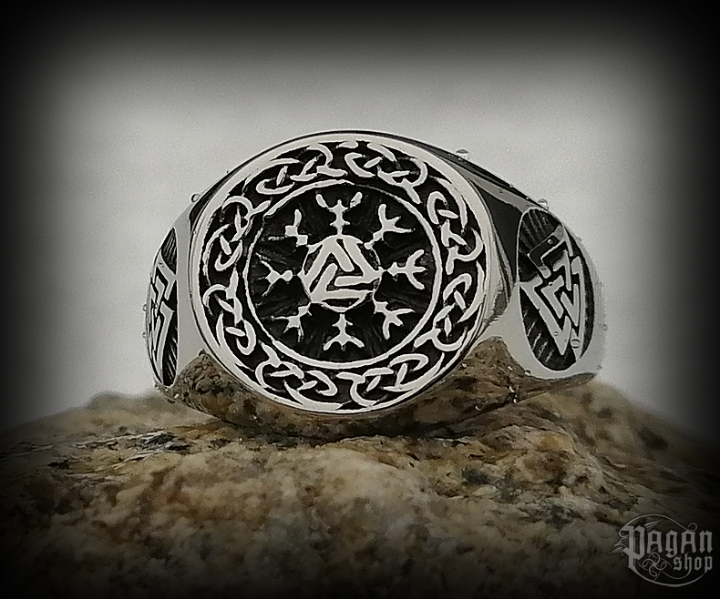 Prsten Valknut Kjaran - ocel