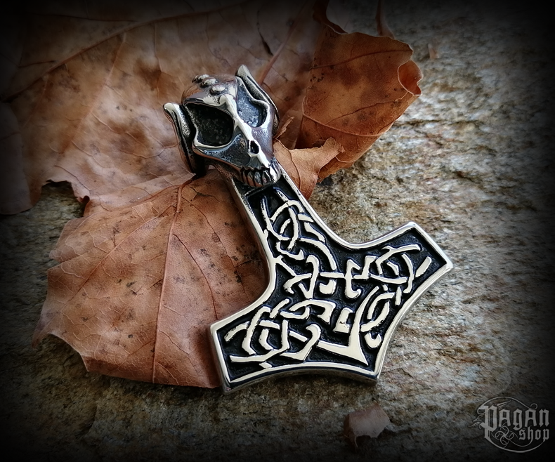 Přívěsek Thorovo kladivo Vrikke - ocel