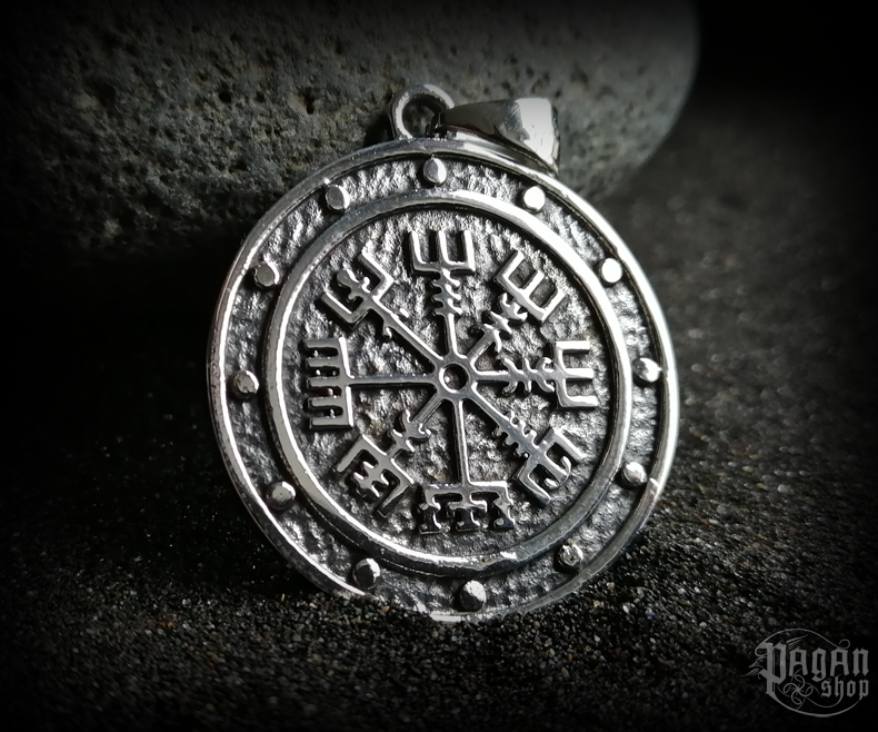 Přívěsek Vegvisir Skjöldur - ocel