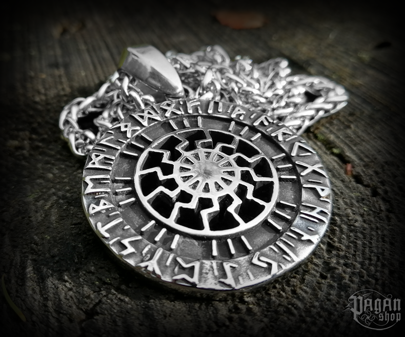 Přívěsek Slunce Svartsol s řetězem - ocel