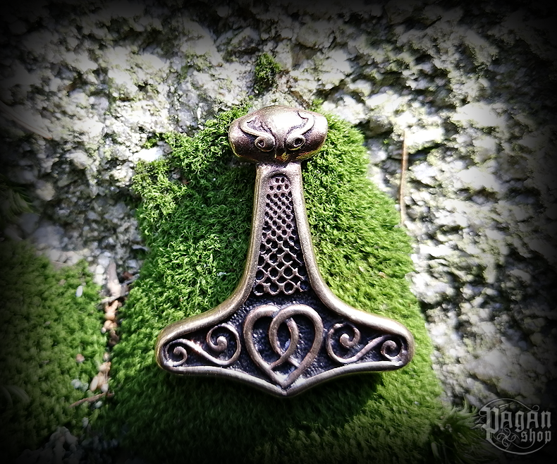 Přívěsek Thorovo kladivo Sikval - bronz