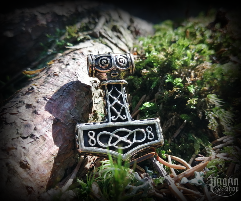 Přívěsek Thorovo kladivo Mjölnar - bronz