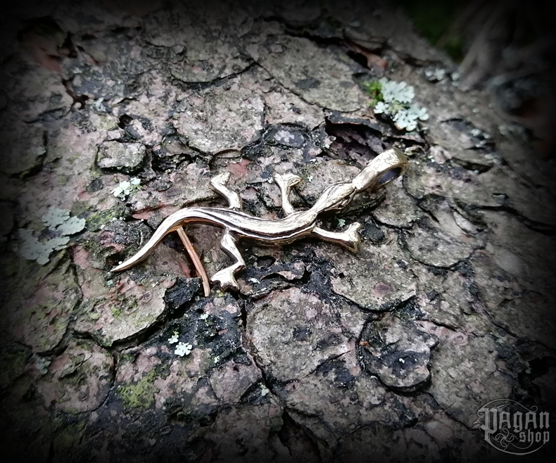 Přívěsek Ještěrka Lizzy - bronz