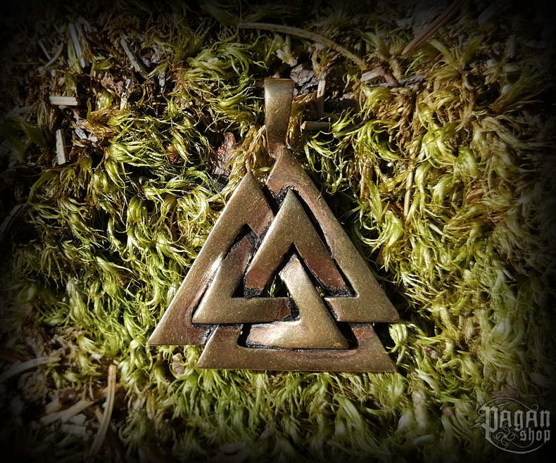 Přívěsek Valknut Wuotan - bronz