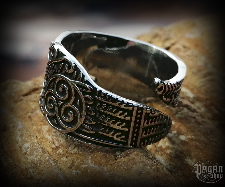 Prsten Viking Hugin a Munin - ocel