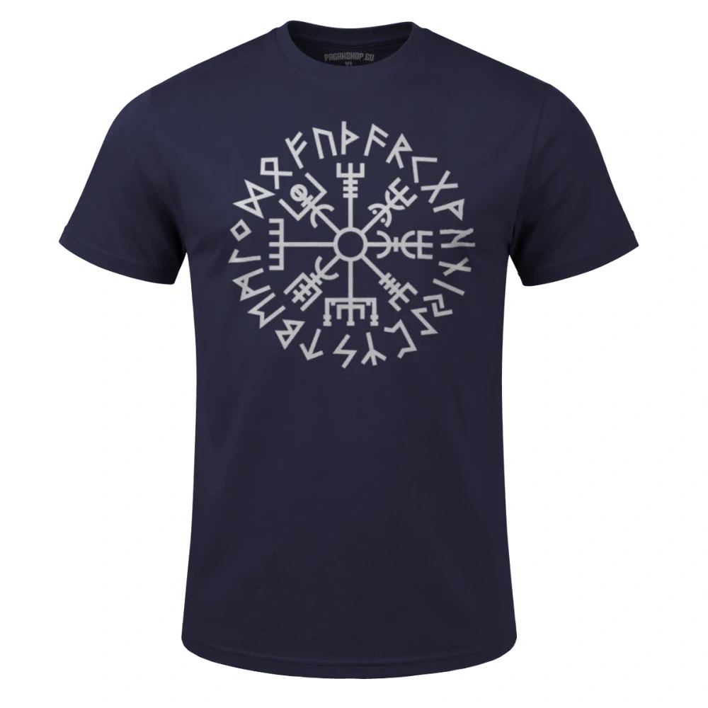 Triko Vegvisir Futhark černé