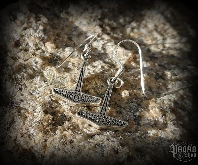 Náušnice Thorovo kladivo Frábær - Ag 925/1000