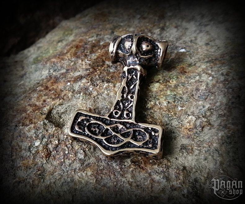 Přívěsek Thorovo kladivo Thorfrethr - bronz