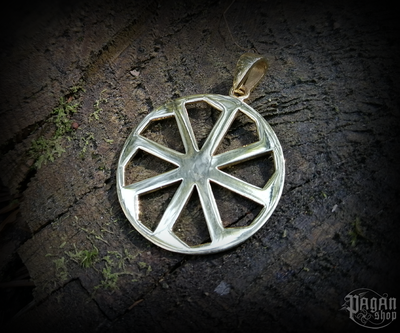 Přívěsek Kolovrat - mosaz