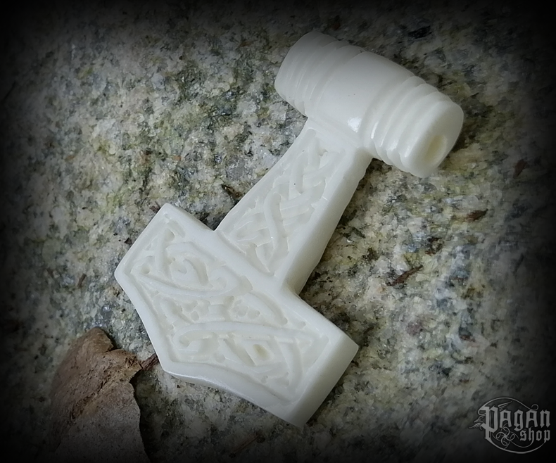 Přívěsek Thorovo kladivo Thorrir - kost