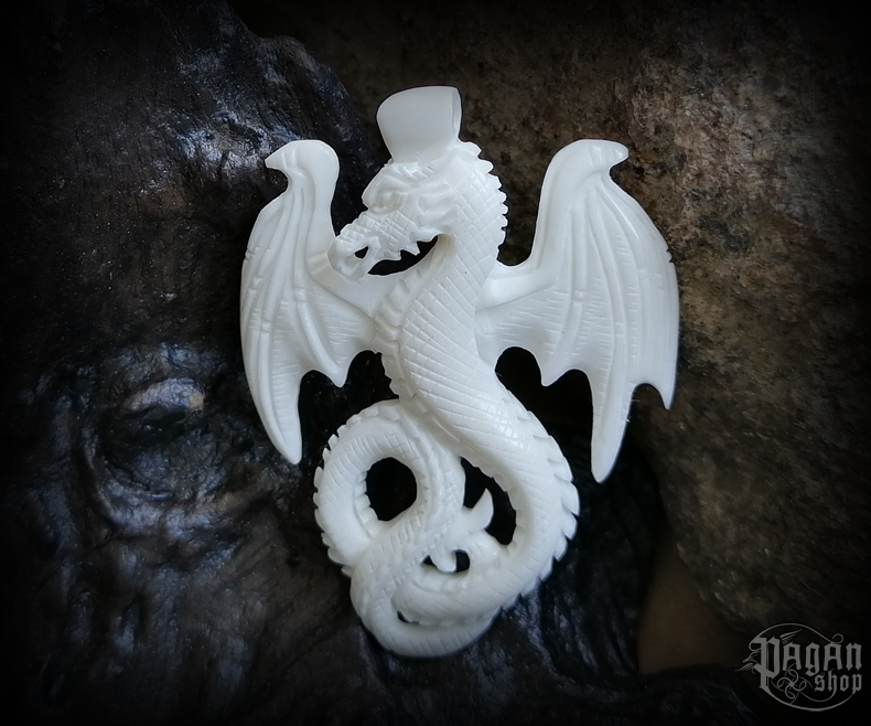 Přívěsek Drak Smuga - kost