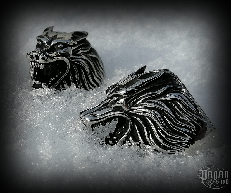 Prsten Vlkodlak Lucius - ocel