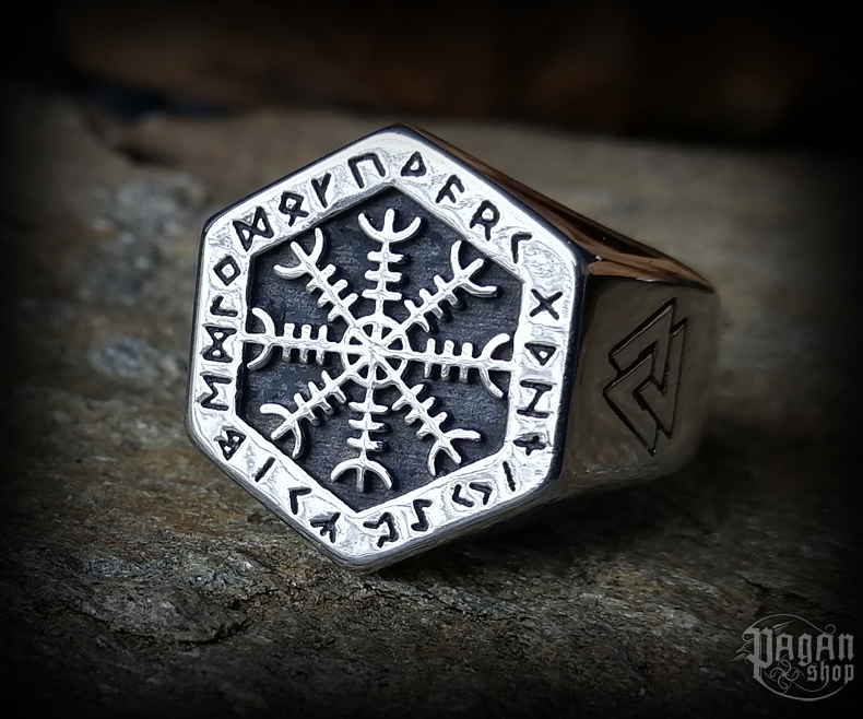Prsten Aegishjalmur Ísland - ocel