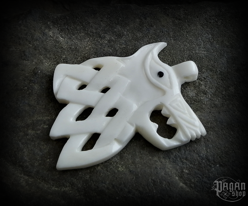 Přívěsek Vlk Fenrir - kost