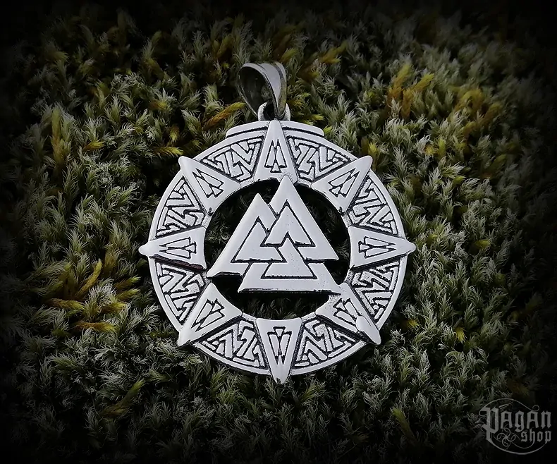 Přívěsek Valknut Asgard - ocel