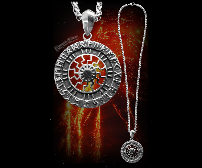 Přívěsek Slunce Svartsol s řetězem - ocel