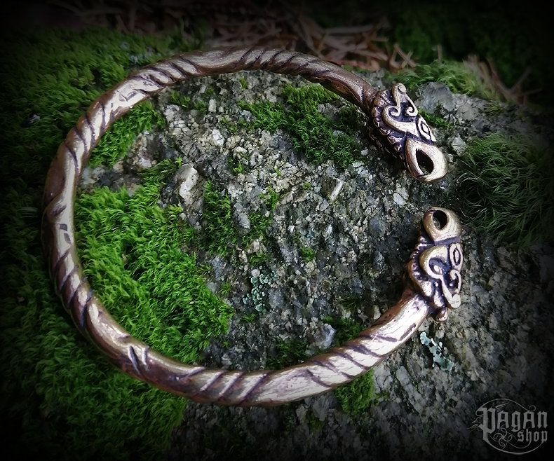 Náramek Hugin a Munin - bronz