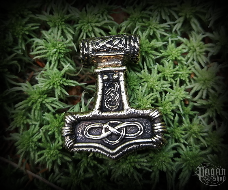 Přívěsek Thorovo kladivo Asgard - bronz