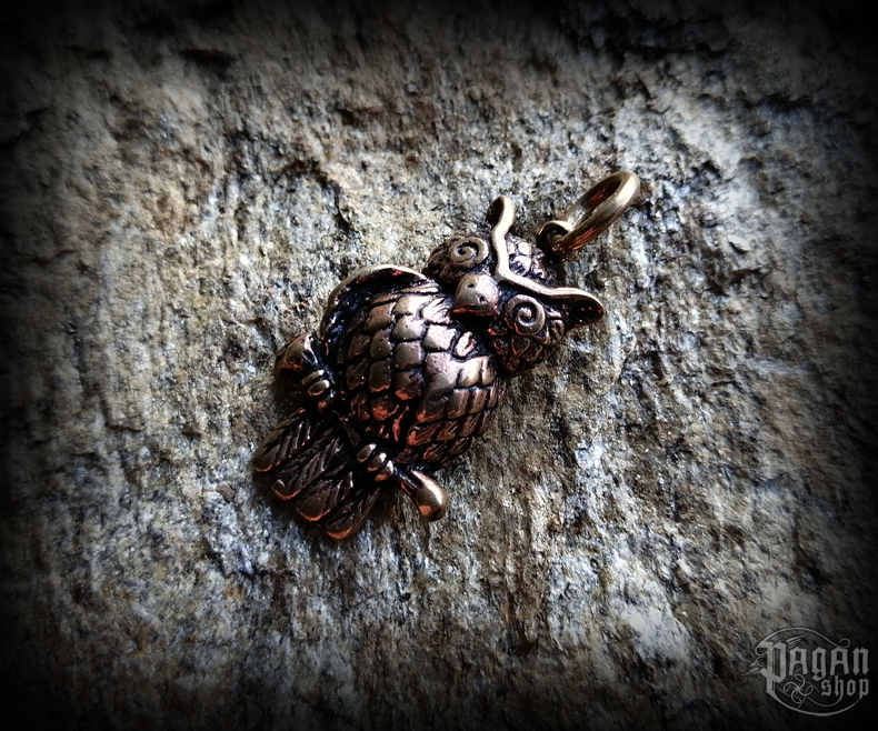 Přívěsek Sova Kaila - bronz