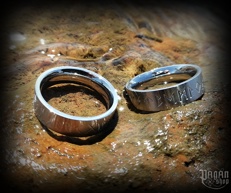 Prsten Futhark Svendsen - ocel