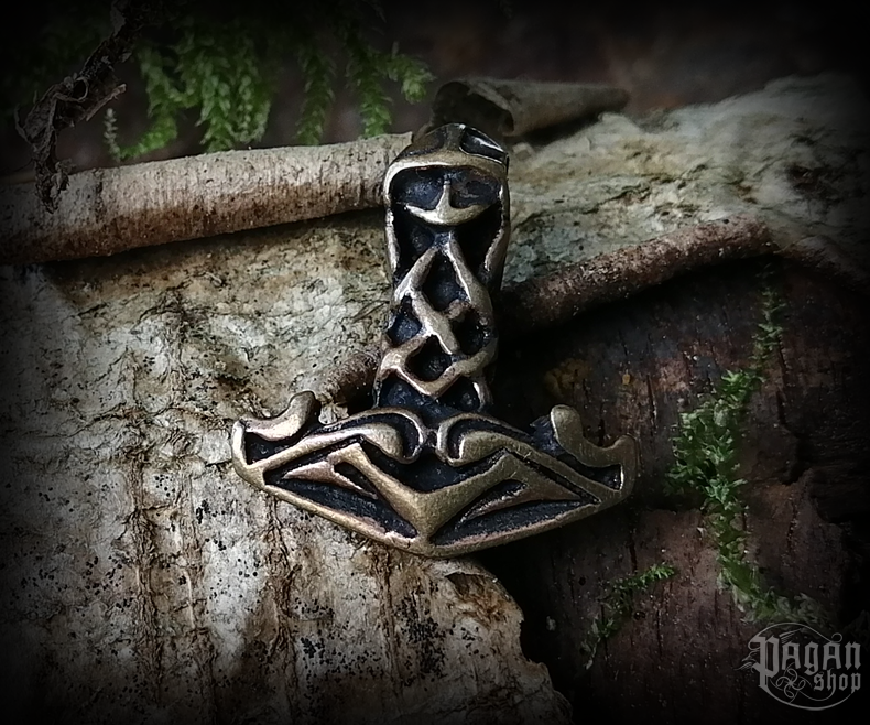 Přívěsek Thorovo kladivo Ragnarsson - bronz
