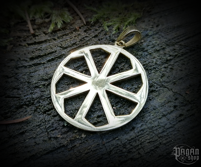 Přívěsek Kolovrat - mosaz