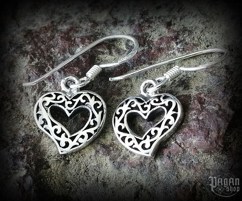 Náušnice Srdce Eyla - Ag 925/1000