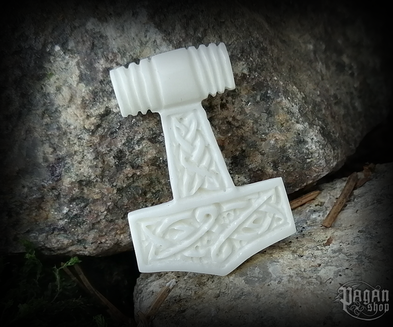 Přívěsek Thorovo kladivo Thorrir - kost