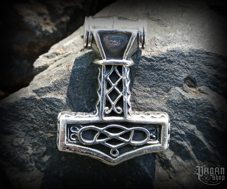 Přívěsek Thorovo kladivo Mjölnar - Ag 925/1000 - 13 g